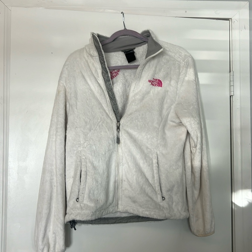 North face white fleece
